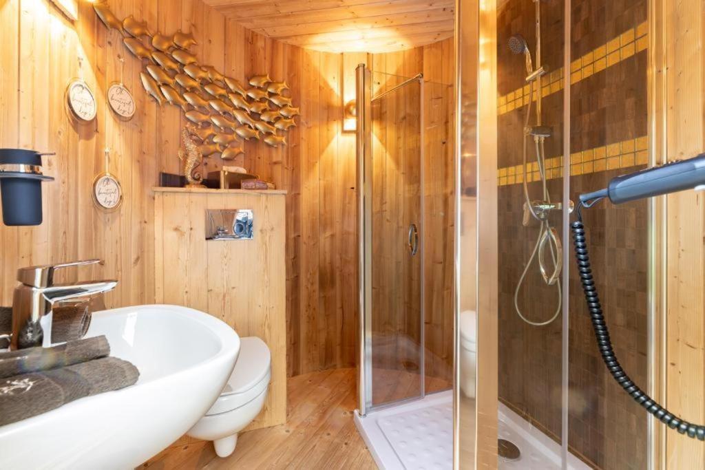 Chalet Vitaspa - Whirlpool & Sauna Privatspa Pegnitz Exterior foto