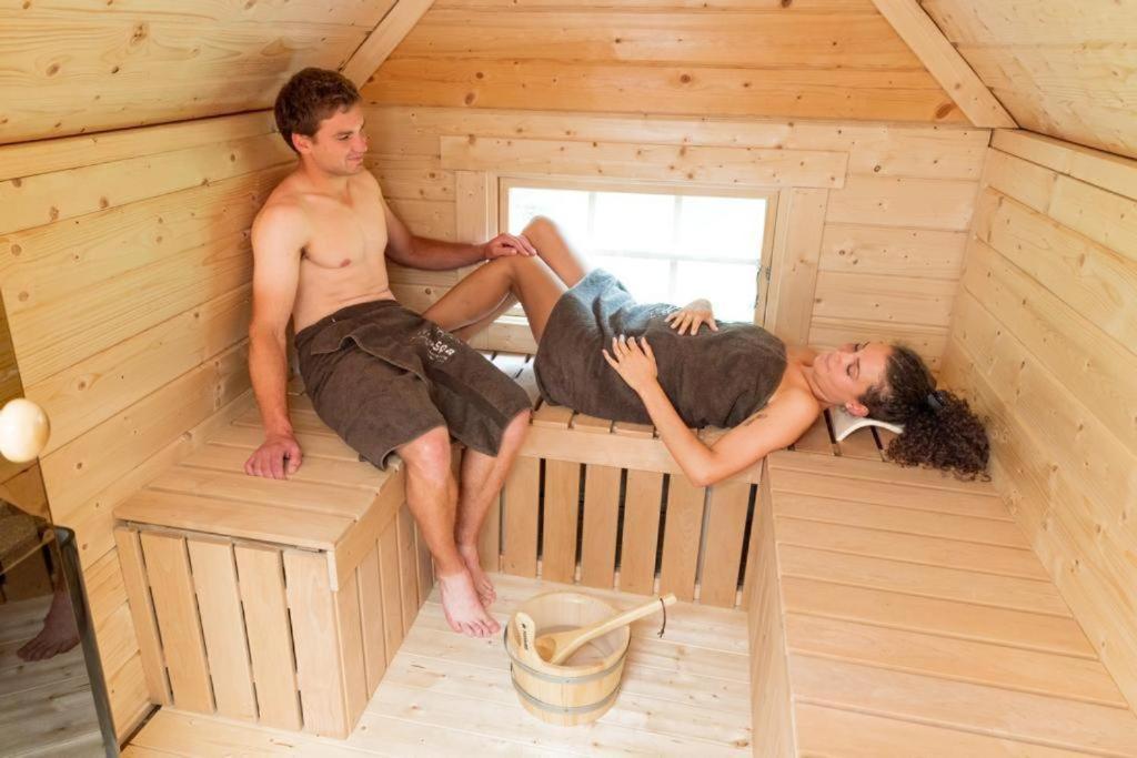 Chalet Vitaspa - Whirlpool & Sauna Privatspa Pegnitz Exterior foto