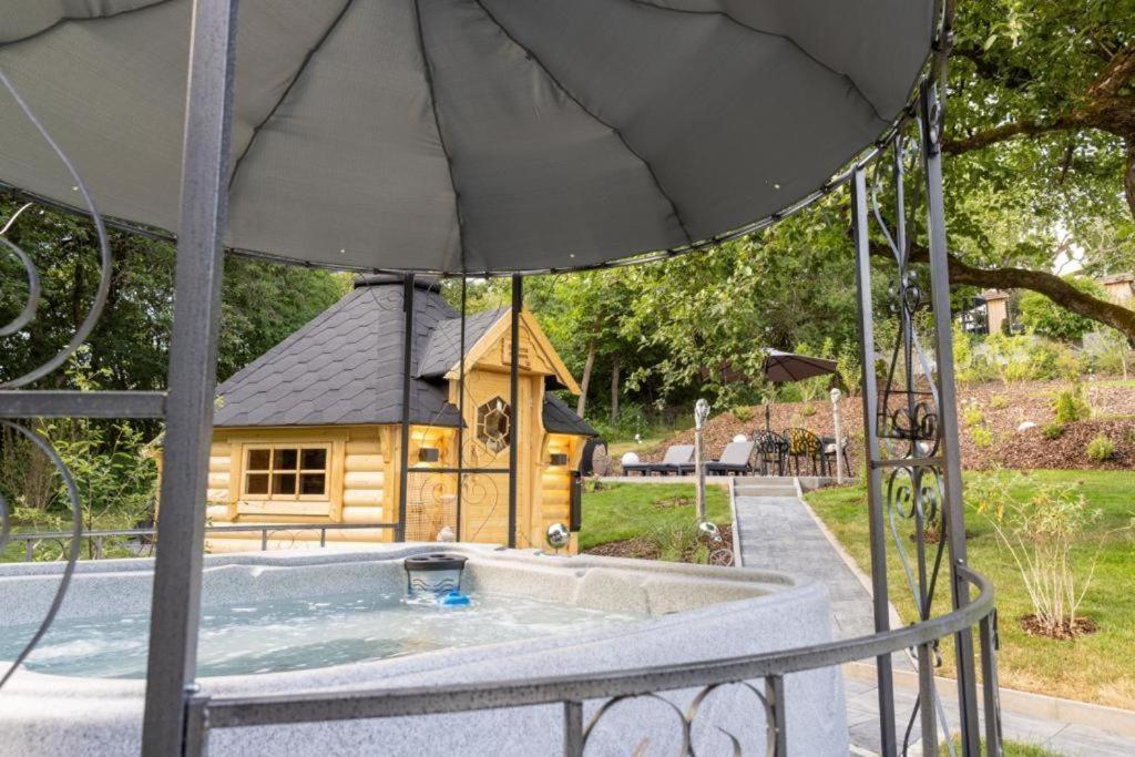 Chalet Vitaspa - Whirlpool & Sauna Privatspa Pegnitz Exterior foto
